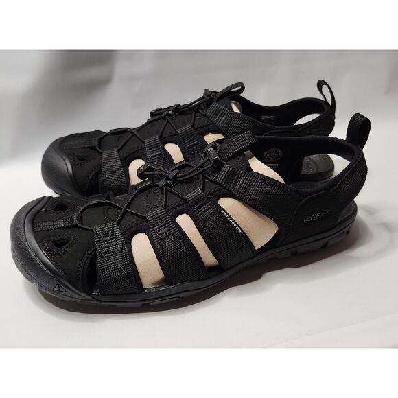 KEEN Clearwater CNX Men’s Sandals 10.5 Triple Black Waterproof main image 11